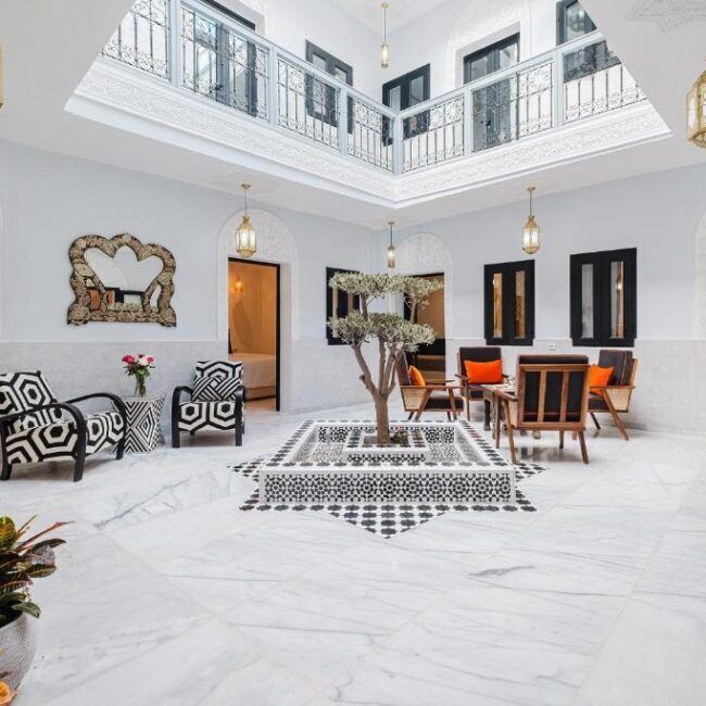 Riad Free People & Spa – rénovation et décoration de riad par MF INTERIORS, vue 1