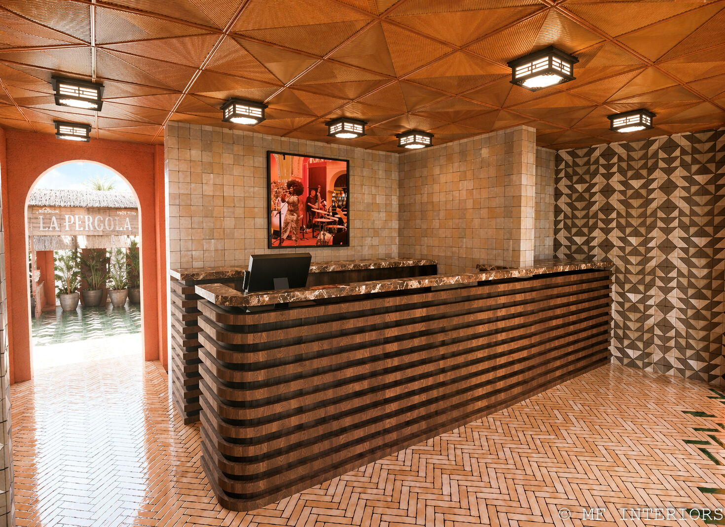 Caravan / La Pergola – aménagement de restaurant-bar par MF INTERIORS, vue 3