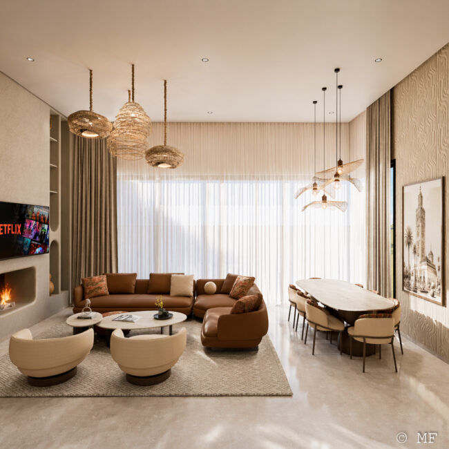 Villa Signature – architecture d’intérieur de villa par MF INTERIORS, vue 1