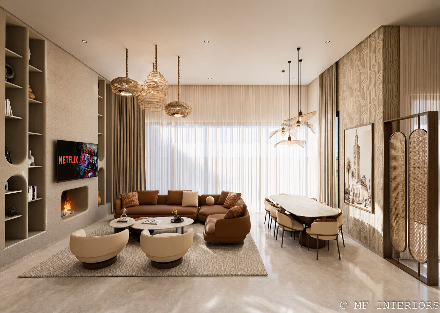 Villa Signature – architecture d’intérieur de villa par MF INTERIORS, vue 1