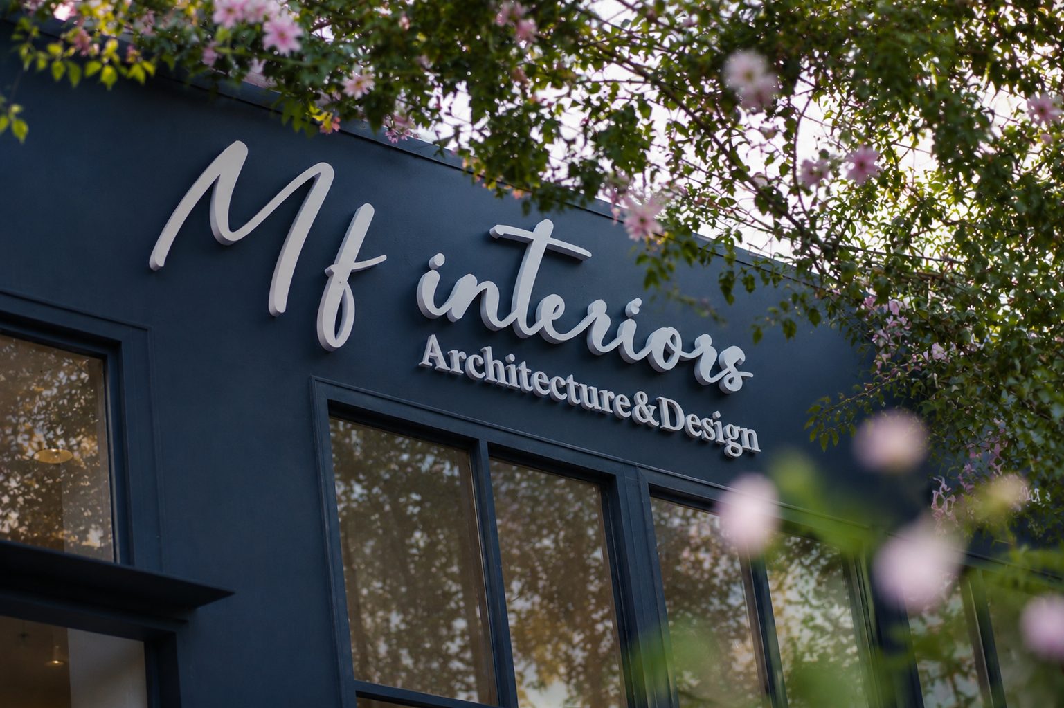 Façade de l'agence MF INTERIORS, architecte d'intérieur à Marrakech, quartier Sidi Ghanem