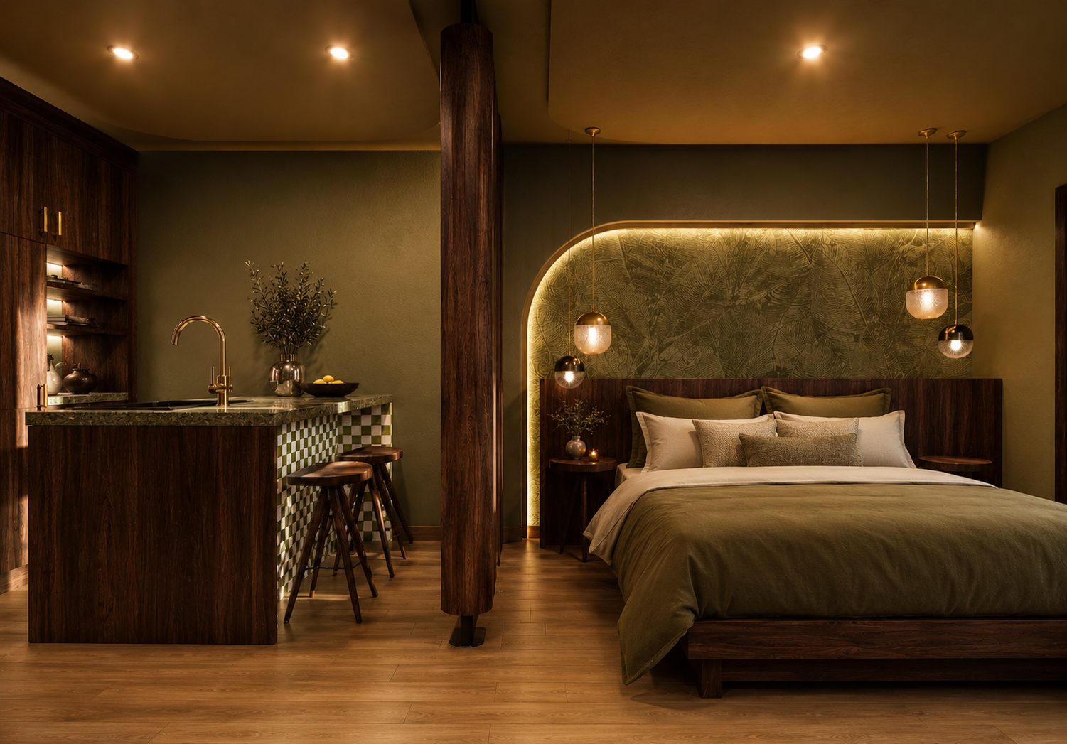 Appart'hôtel 9 – architecture d’intérieur résidentielle par MF INTERIORS, vue 1
