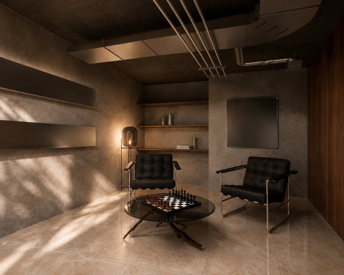 Coffee shop à Marrakech – aménagement commercial par MF INTERIORS, vue 3