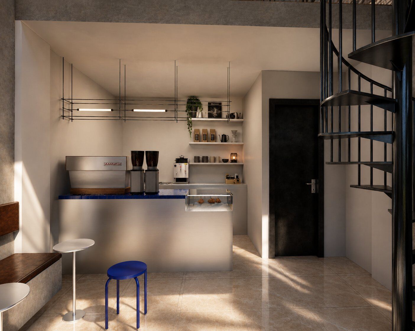 Coffee shop à Marrakech – aménagement commercial par MF INTERIORS, vue 4