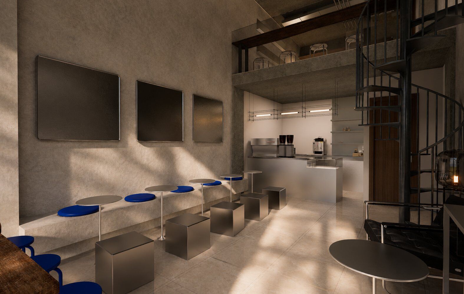 Coffee shop à Marrakech – aménagement commercial par MF INTERIORS, vue 5