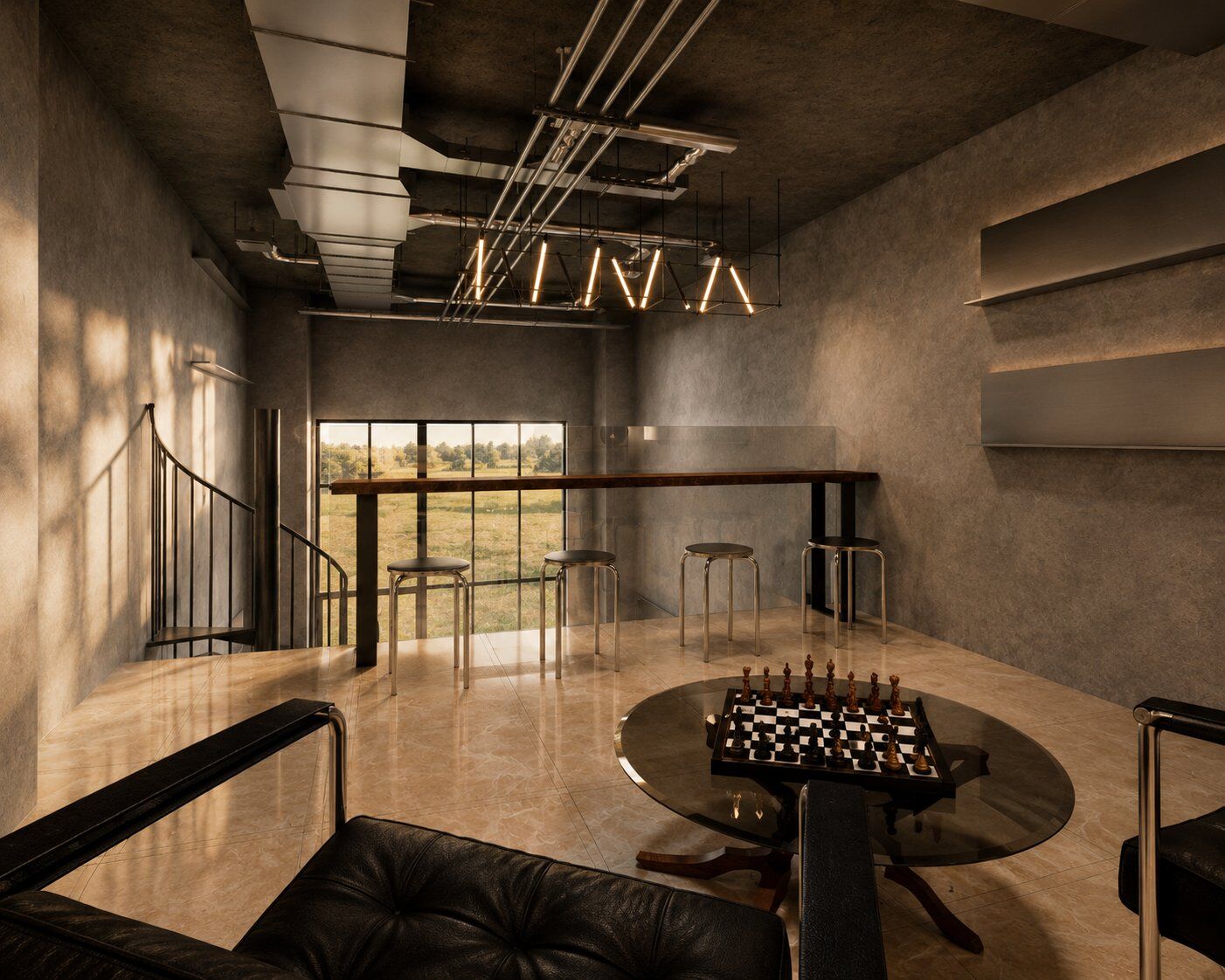 Coffee shop à Marrakech – aménagement commercial par MF INTERIORS, vue 7