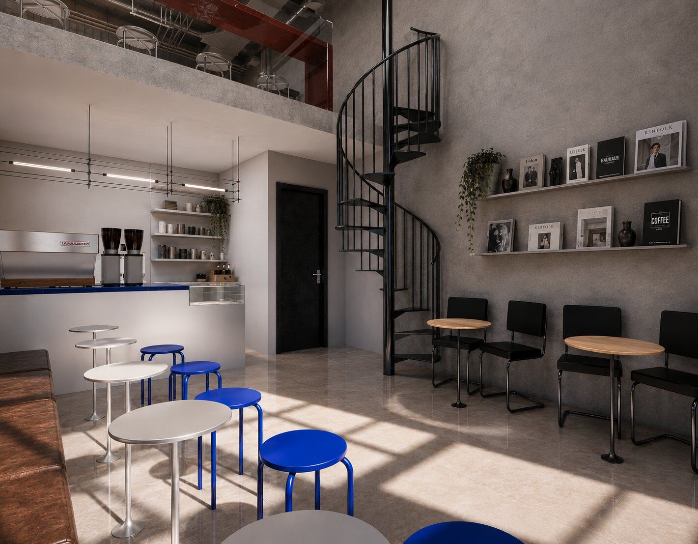 Coffee shop à Marrakech – aménagement commercial par MF INTERIORS, vue 9