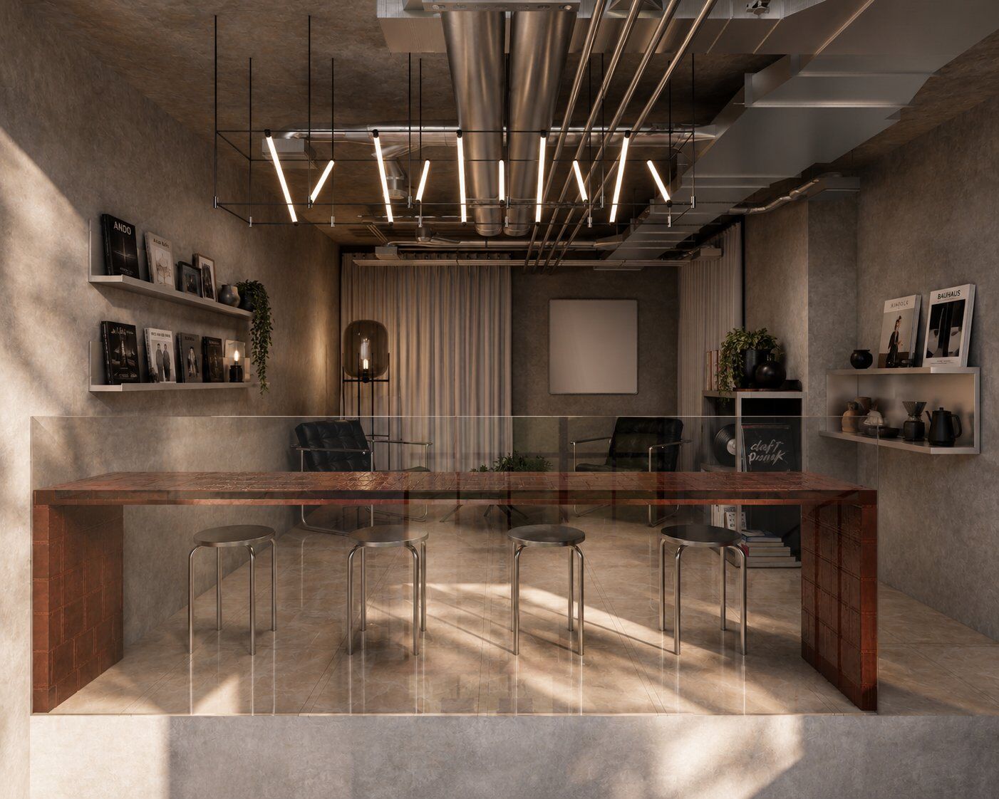 Coffee shop à Marrakech – aménagement commercial par MF INTERIORS, vue 10